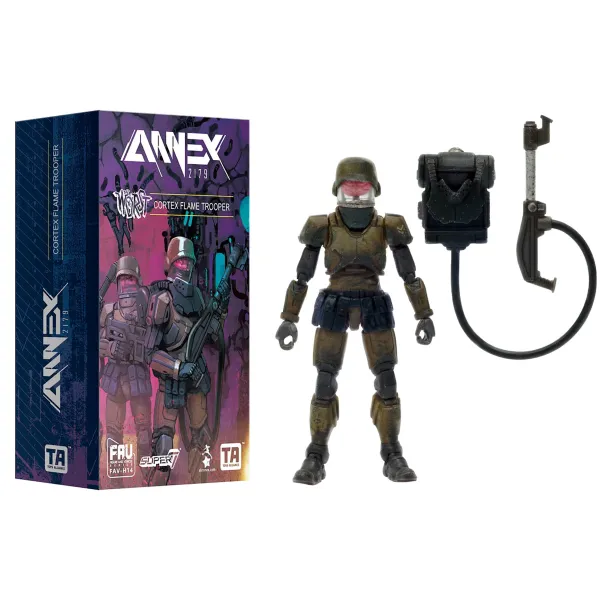 Super7 The Worst^Acid Rain Reaction Figures W1 - Cortex Commander Flame Trooper Marine