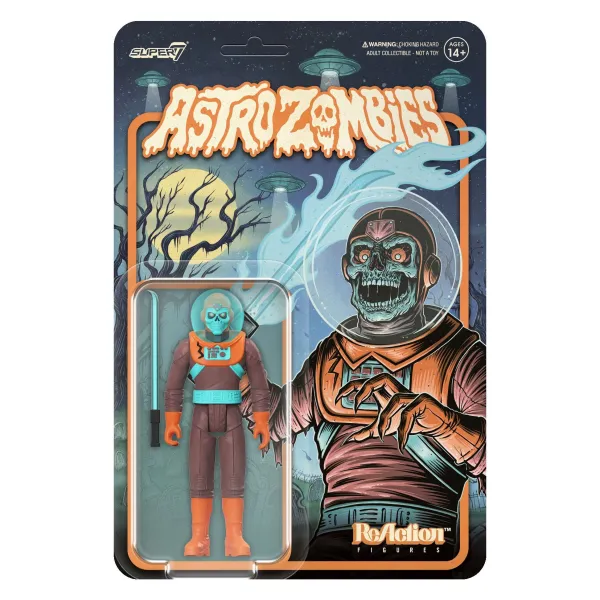 Super7 Astro Zombies^Astro Zombies Reaction Figures Wave 03 - Astro Zombie (Maroon/Orange)