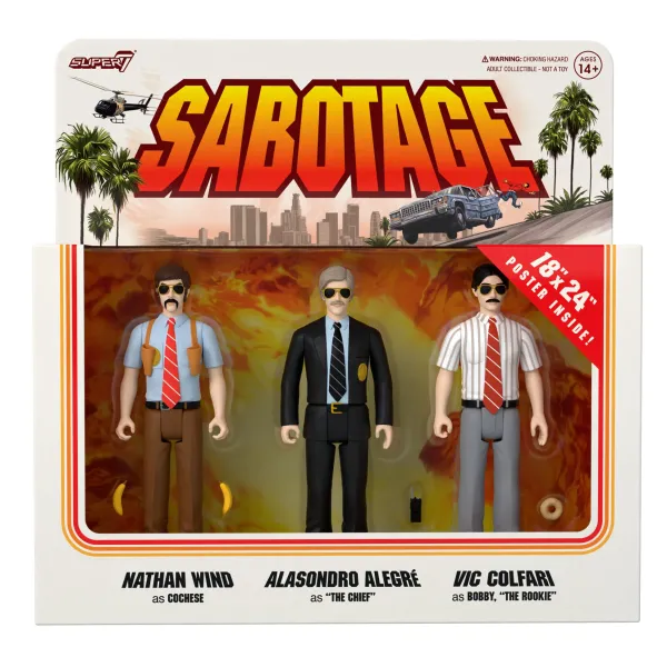 Super7 Beastie Boys^Beastie Boys Reaction Figures Wave 03 - Sabotage 3Pk