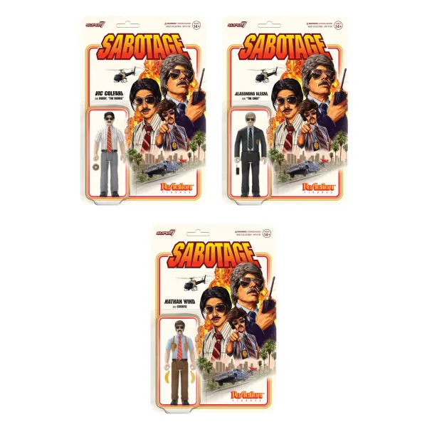 Super7 Beastie Boys^Beastie Boys Reaction Wave 1 - Sabotage (Set Of 3)