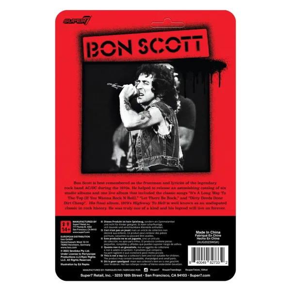 Super7 Bon Scott^Bon Scott Reaction Figures Wave 01 - Bon Scott