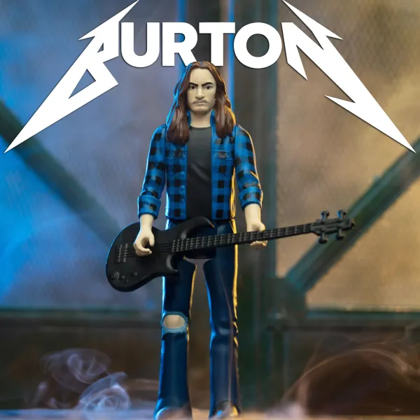 Super7 Cliff Burton^Cliff Burton Reaction Figures - Cliff Burton (Flannel Shirt)
