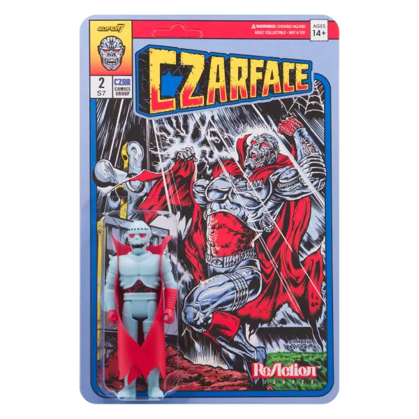 Super7 Czarface^Czarface Reaction Figure - Comic (Blue Variant)