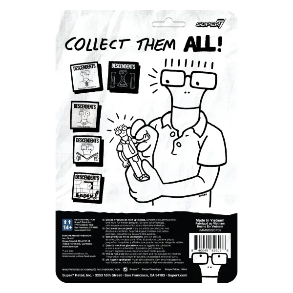 Super7 Descendents^Descendents Reaction Figure - Milo (Hypercaffium Spazzinate)