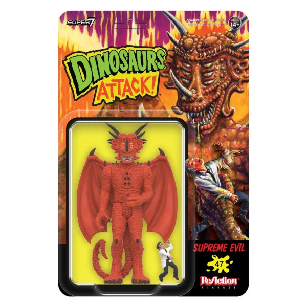 Super7 Dinosaurs Attack^Dinosaurs Attack Reaction Figures Wave 01 - Supreme Evil (Red)