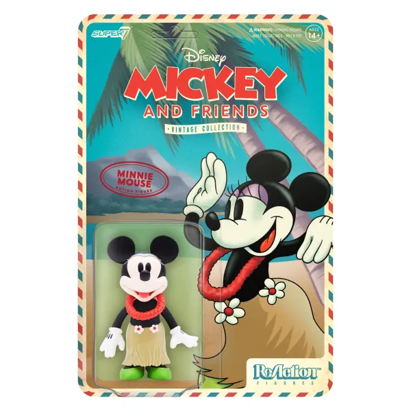 Super7 Disney^Disney Reaction Figures - Vintage Collection Wave 2 Full Set - Hawaiian Holiday (Set Of 4)