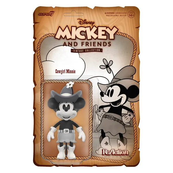 Super7 Disney^Disney Reaction Figures Wave 3 - Vintage Collection - Cowgirl Minnie