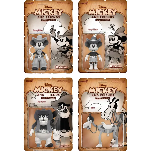 Super7 Disney^Disney Reaction Figures Wave 3 - Vintage Collection Set Of 4