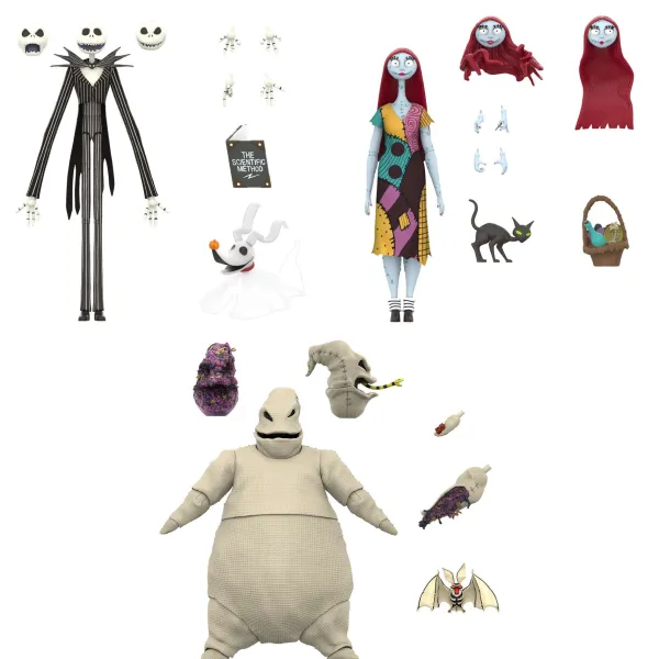 Super7 Disney^Disney Ultimates Wave 4 - Nightmare Before Christmas Set Of 3