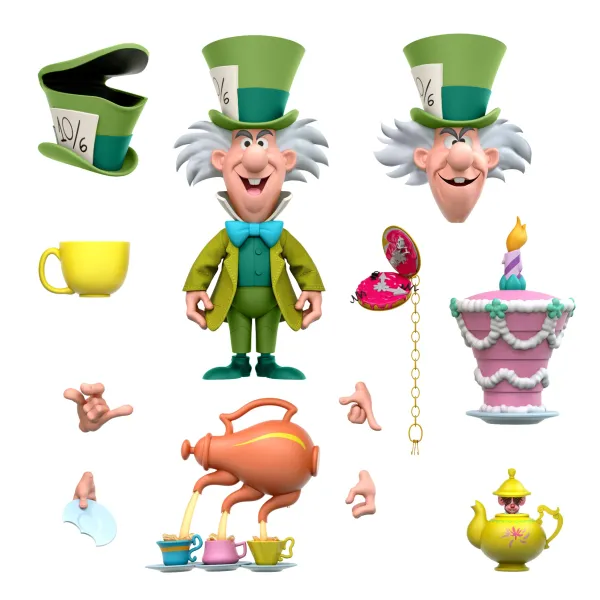 Super7 Disney^Disney Ultimates! Wave 2 - The Tea Time Mad Hatter (Alice In Wonderland)