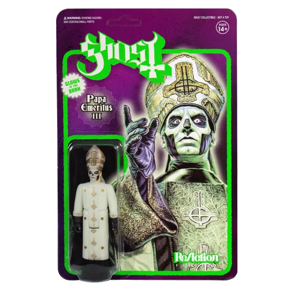 Super7 Ghost^Ghost Reaction Figure - Papa Emeritus Iii (Glow In The Dark)