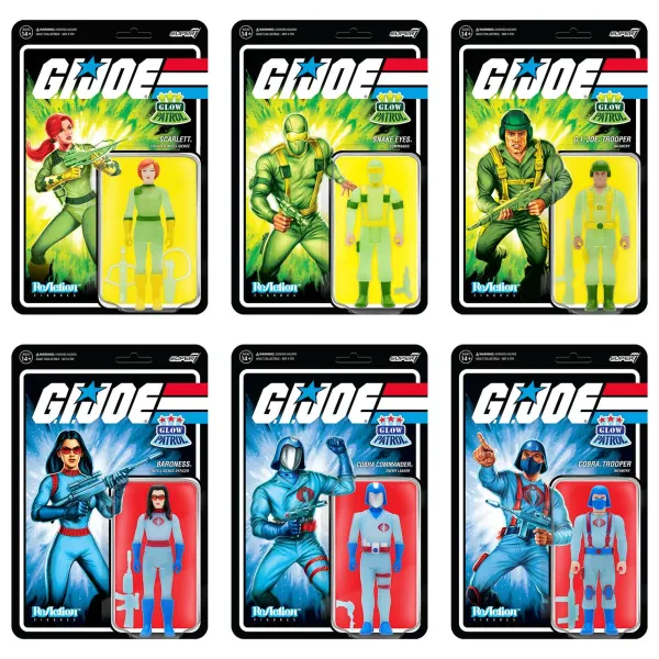 Super7 G.I. Joe^G.I. Joe Reaction - Glow Patrol Set