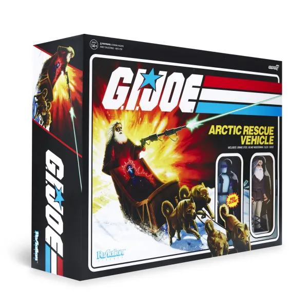 Super7 G.I. Joe^G.I. Joe Reaction Figures - Arctic Rescue Vehicle (Snake Eyes & Blind Woodsman)