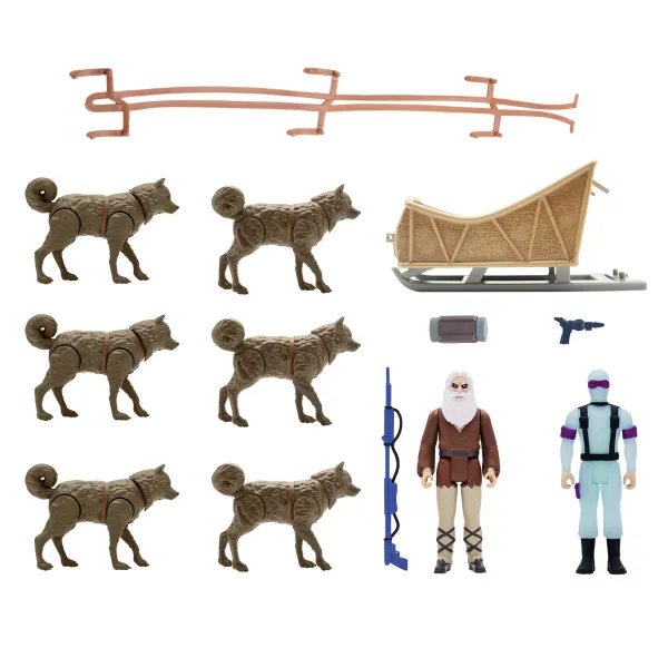 Super7 G.I. Joe^G.I. Joe Reaction Figures - Arctic Rescue Vehicle (Snake Eyes & Blind Woodsman)