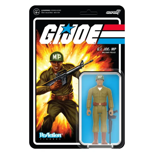 Super7 G.I. Joe^G.I. Joe Reaction Figures Wave 5 - G.I. Joe Mp Clean Shaven (Brown)