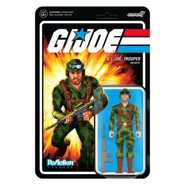 Super7 G.I. Joe^G.I. Joe Reaction Figures Wave 4 - Trooper Beard (Pink)