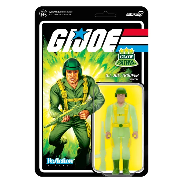 Super7 G.I. Joe^G.I. Joe Reaction Figures Wave 1B - Greenshirt (Glow Patrol)