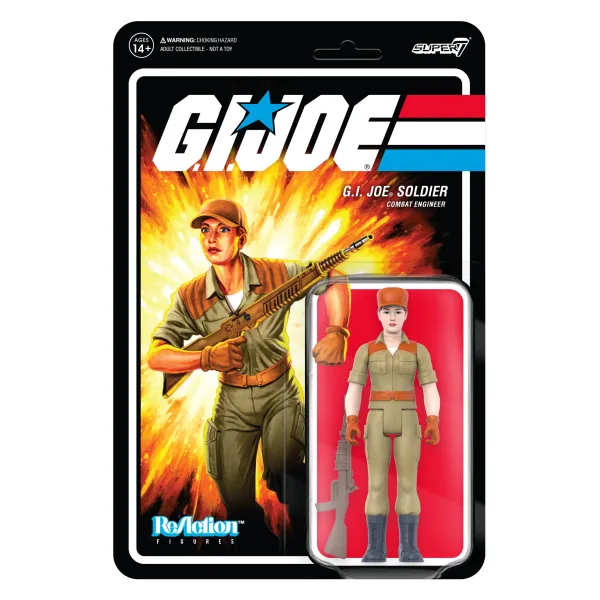 Super7 G.I. Joe^G.I. Joe Reaction Figures Wave 3 - Female Combat Engineer Short Hair (Pink)
