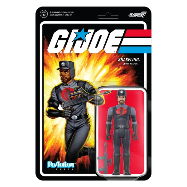 Super7 G.I. Joe^G.I. Joe Reaction Figures Wave 3 - Cobra Snakeling Factory Worker Beard (Tan)