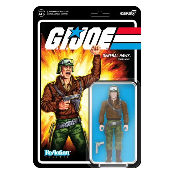 Super7 G.I. Joe^G.I. Joe Reaction Figures Wave 7 - General Hawk