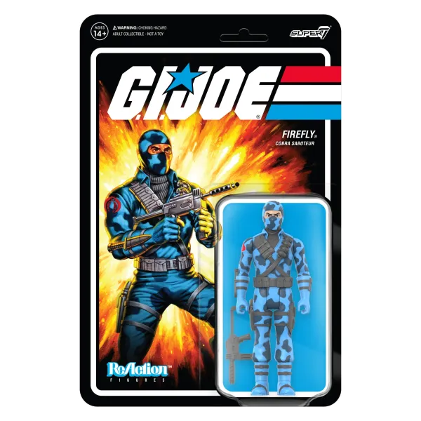 Super7 G.I. Joe^G.I. Joe Reaction Figures Wave 3 - Firefly (Comic Colors)