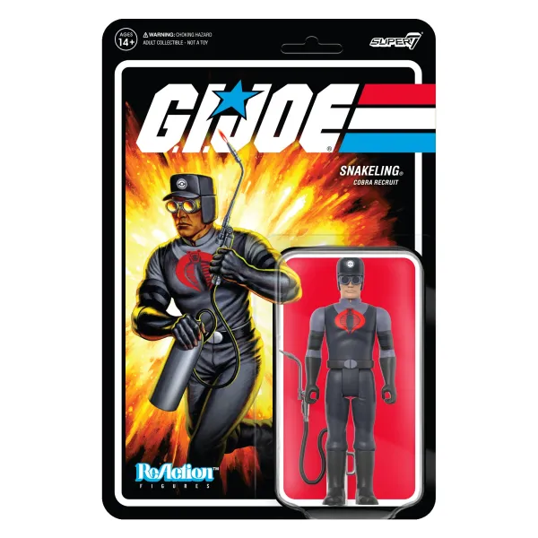 Super7 G.I. Joe^G.I. Joe Reaction Figures Wave 3 - Cobra Snakeling Factory Worker Clean-Shaven (Tan)