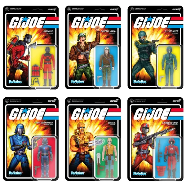 Super7 G.I. Joe^G.I. Joe Reaction Figures Wave 7 - Set Of 6
