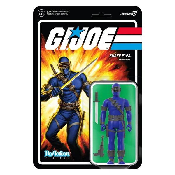Super7 G.I. Joe^G.I. Joe Reaction Figures Wave 3 - Snake Eyes (Cartoon V2)