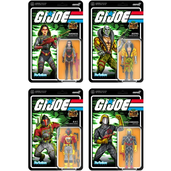 Super7 G.I. Joe^G.I. Joe Reaction Figures Wave 6 - Python Patrol (Set Of 4)