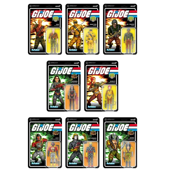 Super7 G.I. Joe^G.I. Joe Reaction Figures Wave 6 - Tiger Force & Python Patrol - Set Of 8