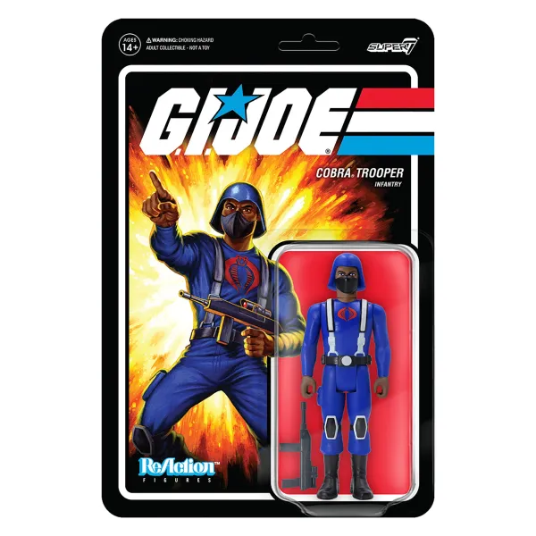 Super7 G.I. Joe^G.I. Joe Reaction Figures Wave 1 - Cobra Trooper Y-Back (Brown)