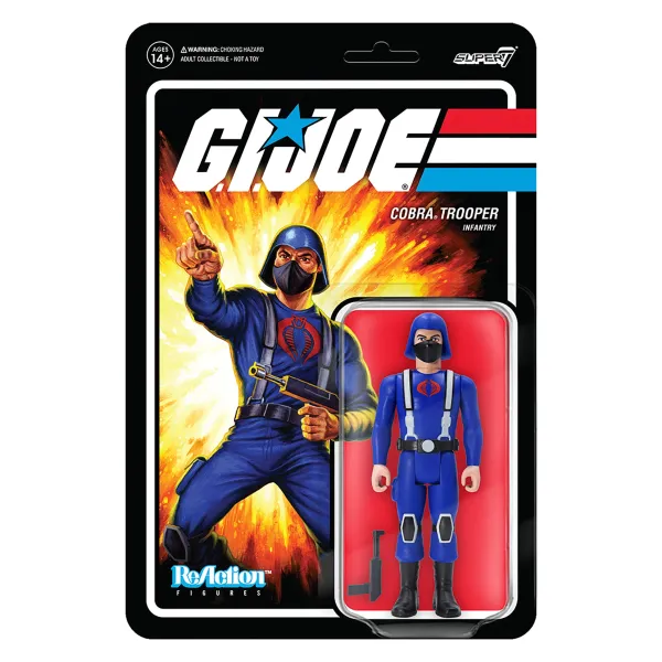 Super7 G.I. Joe^G.I. Joe Reaction Figures Wave 1 - Cobra Trooper Y-Back (Pink)