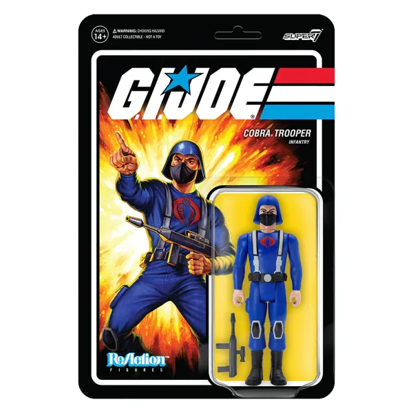 Super7 G.I. Joe^G.I. Joe Reaction Figures Wave 1 - Cobra Trooper H-Back (Pink)