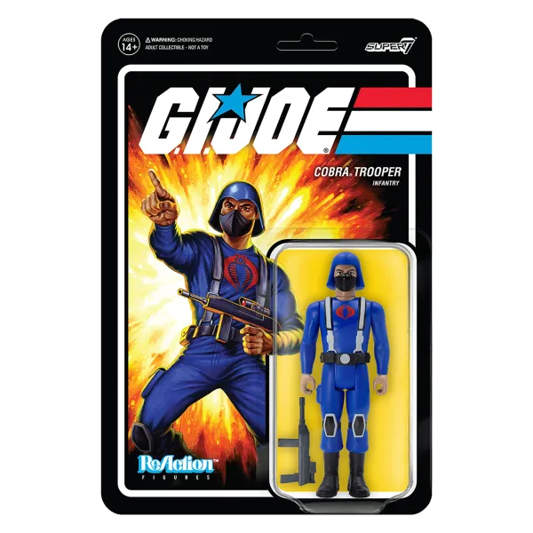 Super7 G.I. Joe^G.I. Joe Reaction Figures Wave 1 - Cobra Trooper H-Back (Tan)