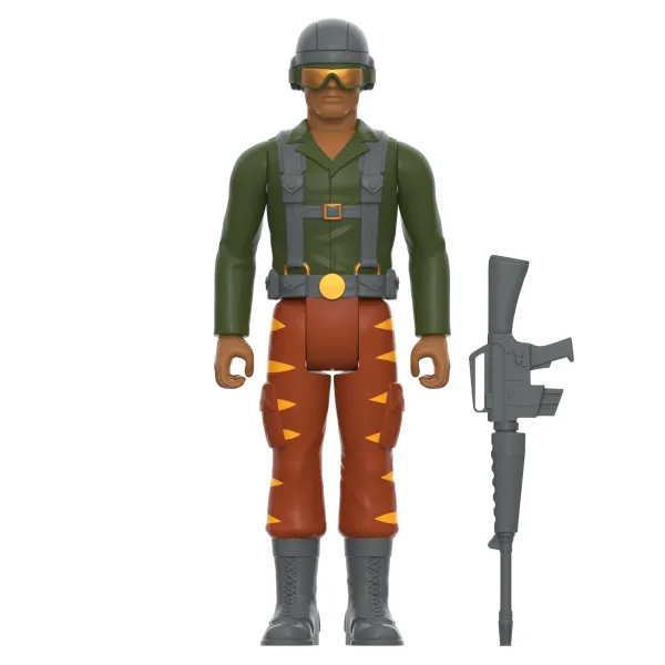 Super7 G.I. Joe^G.I. Joe Reaction Figures Wave 6 - Tiger Force Greenshirt Goggles Down (Brown)