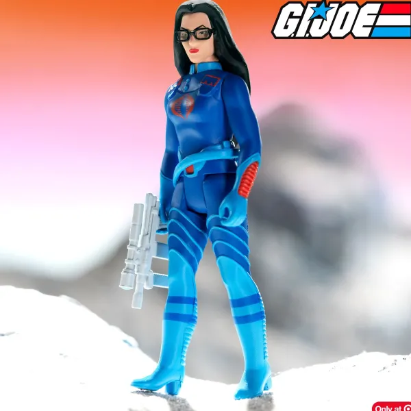 Super7 G.I. Joe^G.I. Joe Reaction Figures Wave 7 - Baroness (Cartoon Dark Blue) [Exclusive]