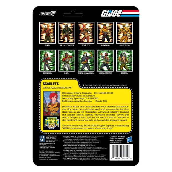 Super7 G.I. Joe^G.I. Joe Reaction Figures Wave 6 - Tiger Force Scarlett