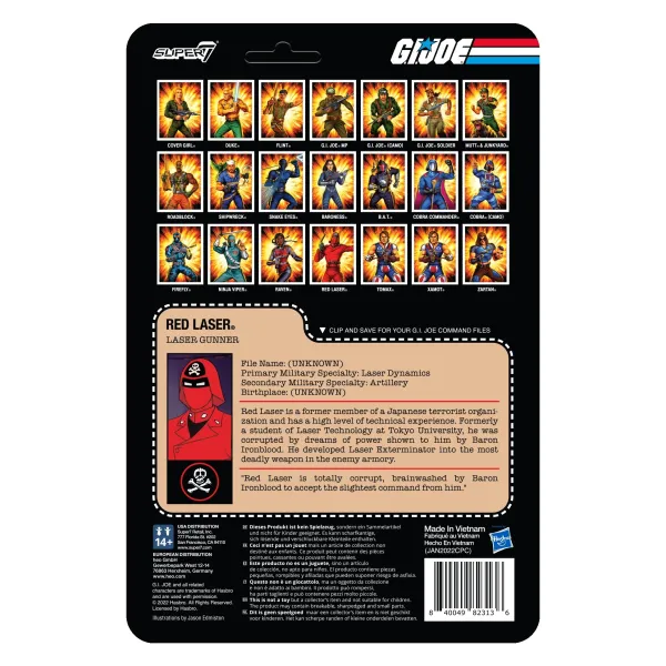 Super7 G.I. Joe^G.I. Joe Reaction Figures Wave 5 - Red Laser