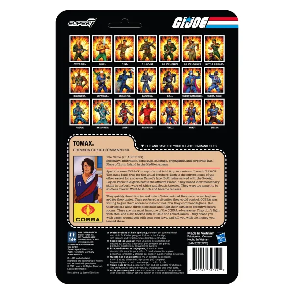 Super7 G.I. Joe^G.I. Joe Reaction Figures Wave 5 - Tomax