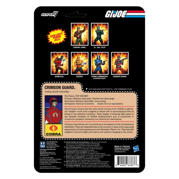 Super7 G.I. Joe^G.I. Joe Reaction Figures Wave 7 - Crimson Guard