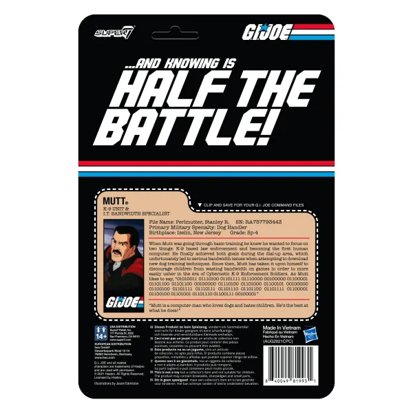 Super7 G.I. Joe^G.I. Joe Reaction Figures Wave 3 - Mutt Psa