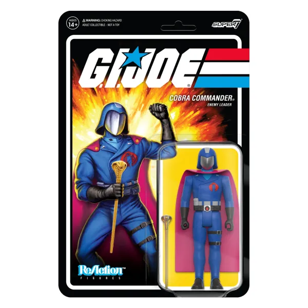 Super7 G.I. Joe^G.I. Joe Reaction Wave 4 - Cobra Commander (Cape & Scepter)