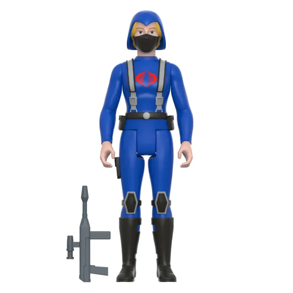 Super7 G.I. Joe^G.I. Joe Reaction Wave 4 - Cobra Female Trooper Long Blonde Hair (Pink)