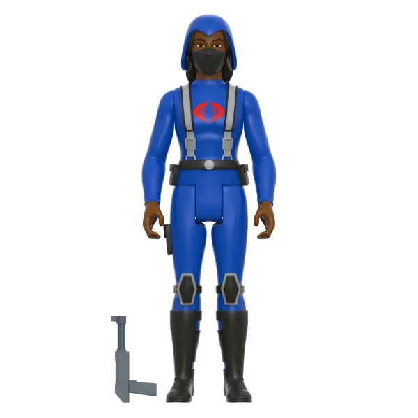 Super7 G.I. Joe^G.I. Joe Reaction Wave 4 - Cobra Female Trooper Medium Black Hair (Dk Brown)