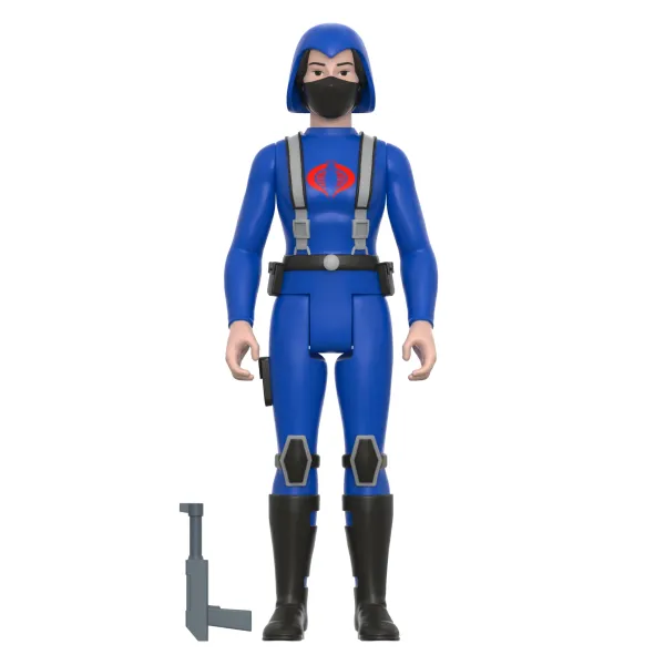 Super7 G.I. Joe^G.I. Joe Reaction Wave 4 - Cobra Female Trooper Short Black Hair (Pink)