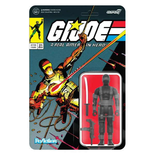 Super7 G.I. Joe^G.I. Joe Reaction Wave 2 - Snake Eyes (Comic V.2)