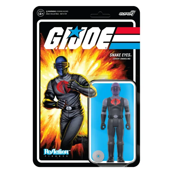 Super7 G.I. Joe^G.I. Joe Reaction Wave 4 - Snake Eyes (Pyramid Of Darkness)