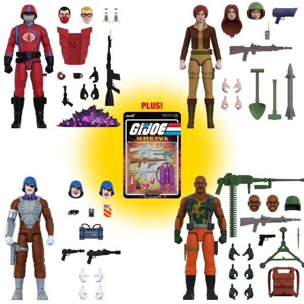 Super7 G.I. Joe^G.I. Joe Ultimates! Wave 5 - Set Of 4 & Super Pack