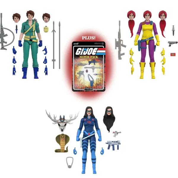 Super7 G.I. Joe^G.I. Joe Ultimates! Wave 06 (Dic) - Baroness, Scarlett & Lady Jaye