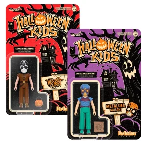 Super7 The Worst^Halloween Kids Reaction Figures - Captain Deadstar Boy & Metaluna Mutant Girl